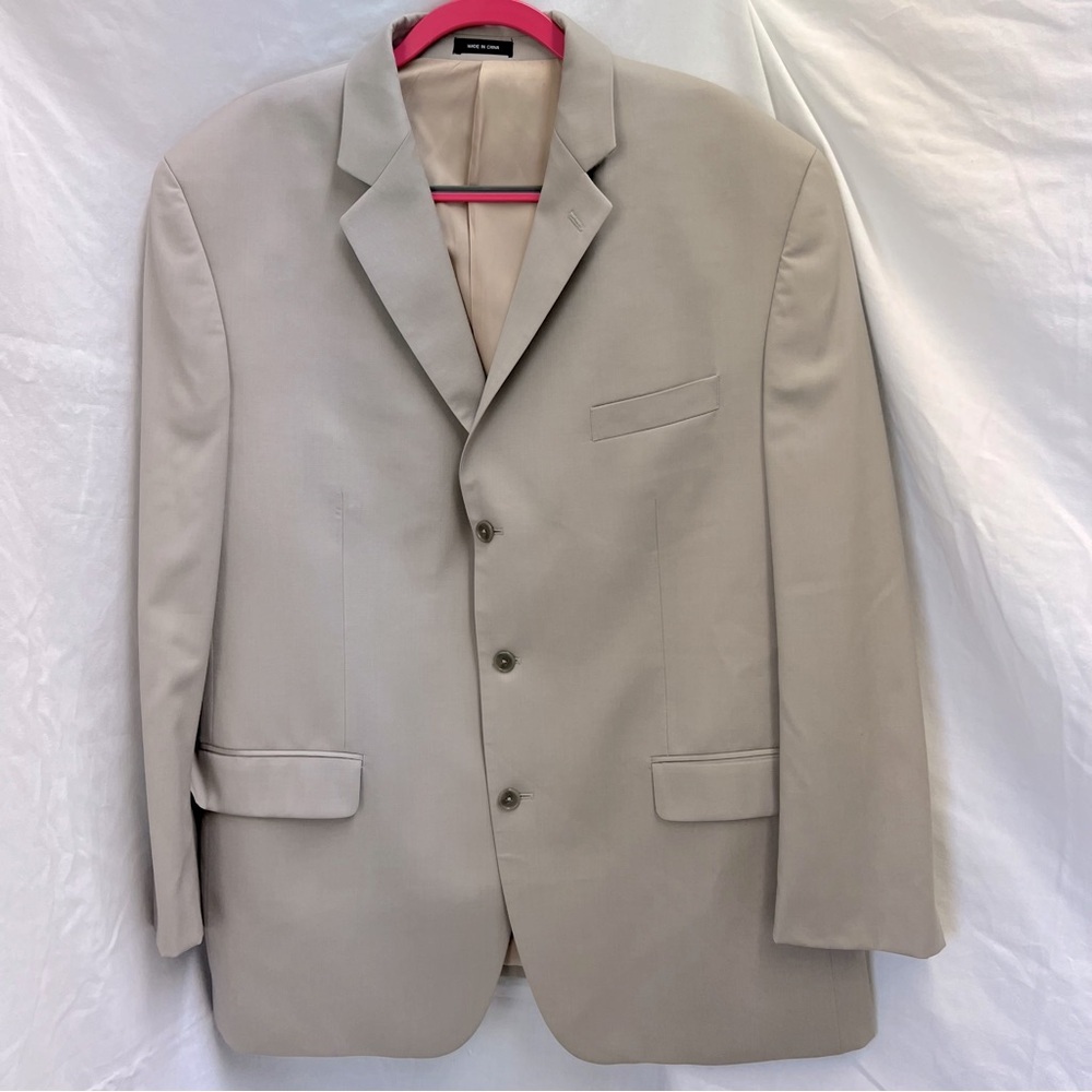 Calvin Klein 100% wool khaki sport coat.